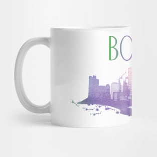 Boston Watercolor skyline Mug